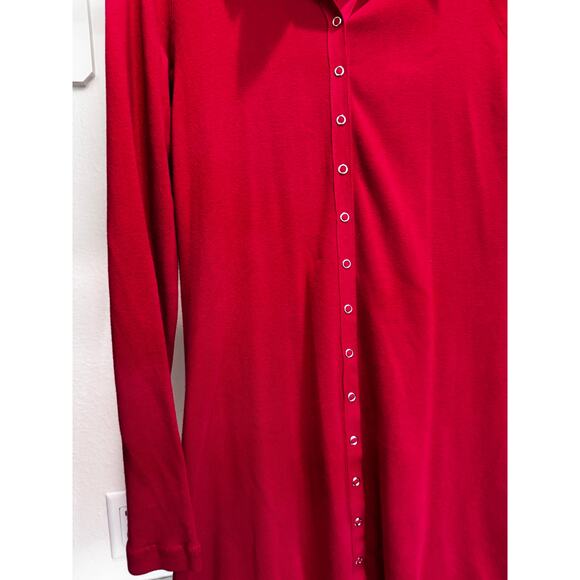 Barbara Lesser Women's Longline Button Up Tank Cardigan Adjustable Size Small - Picture 2 of 9